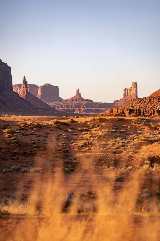 Monument Valley au coucher du soleil